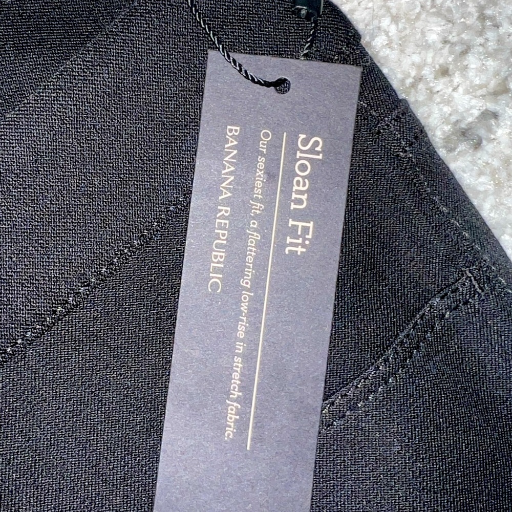 Banana Republic Black Sloan-fit Five-pocket Legging Pants size 6